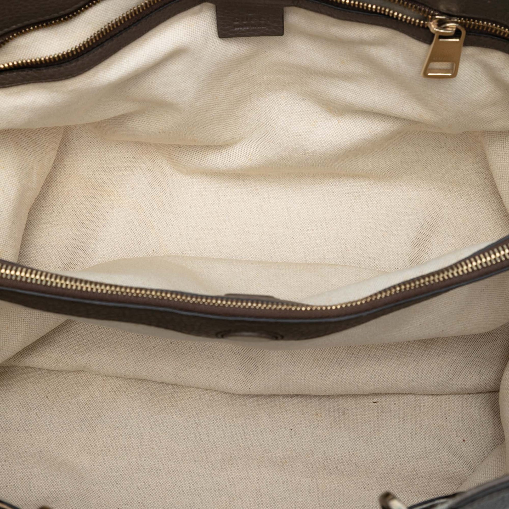 Gucci Large Calfskin Bamboo Shopper Satchel