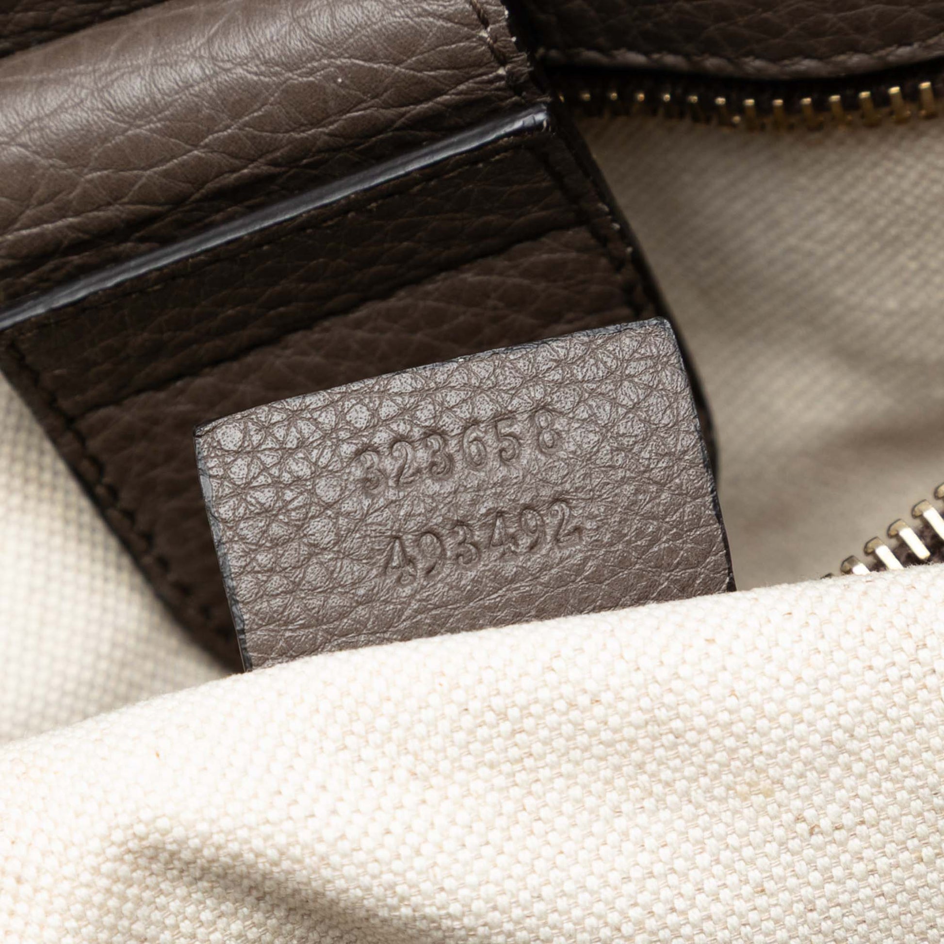 Gucci Large Calfskin Bamboo Shopper Satchel