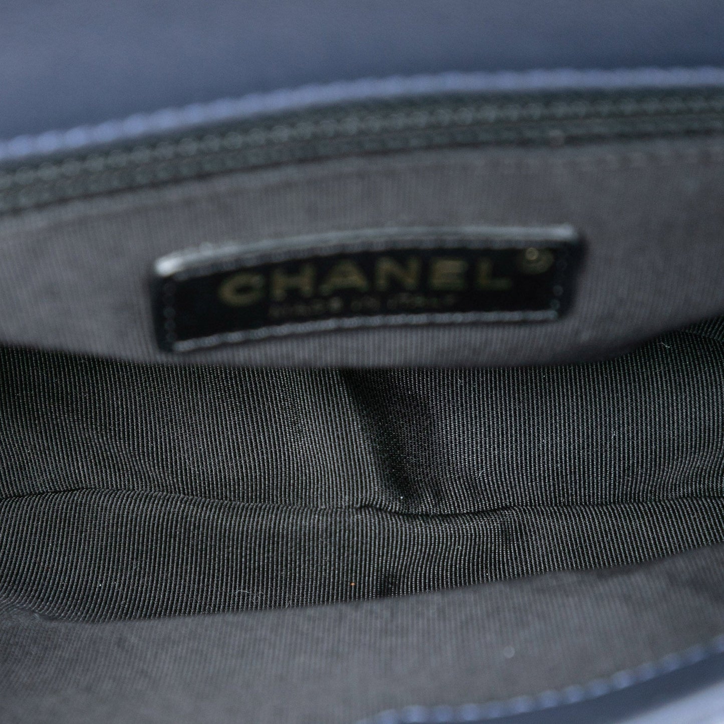 Chanel Small Quilted Lambskin Chain Detail Saddle Bag