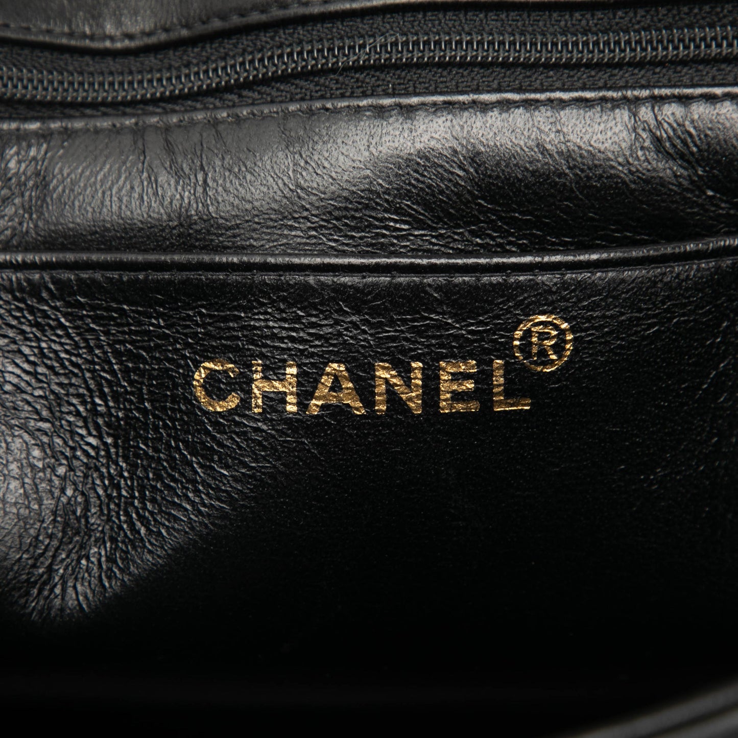 Chanel Small Square Lambskin Straight Single Flap