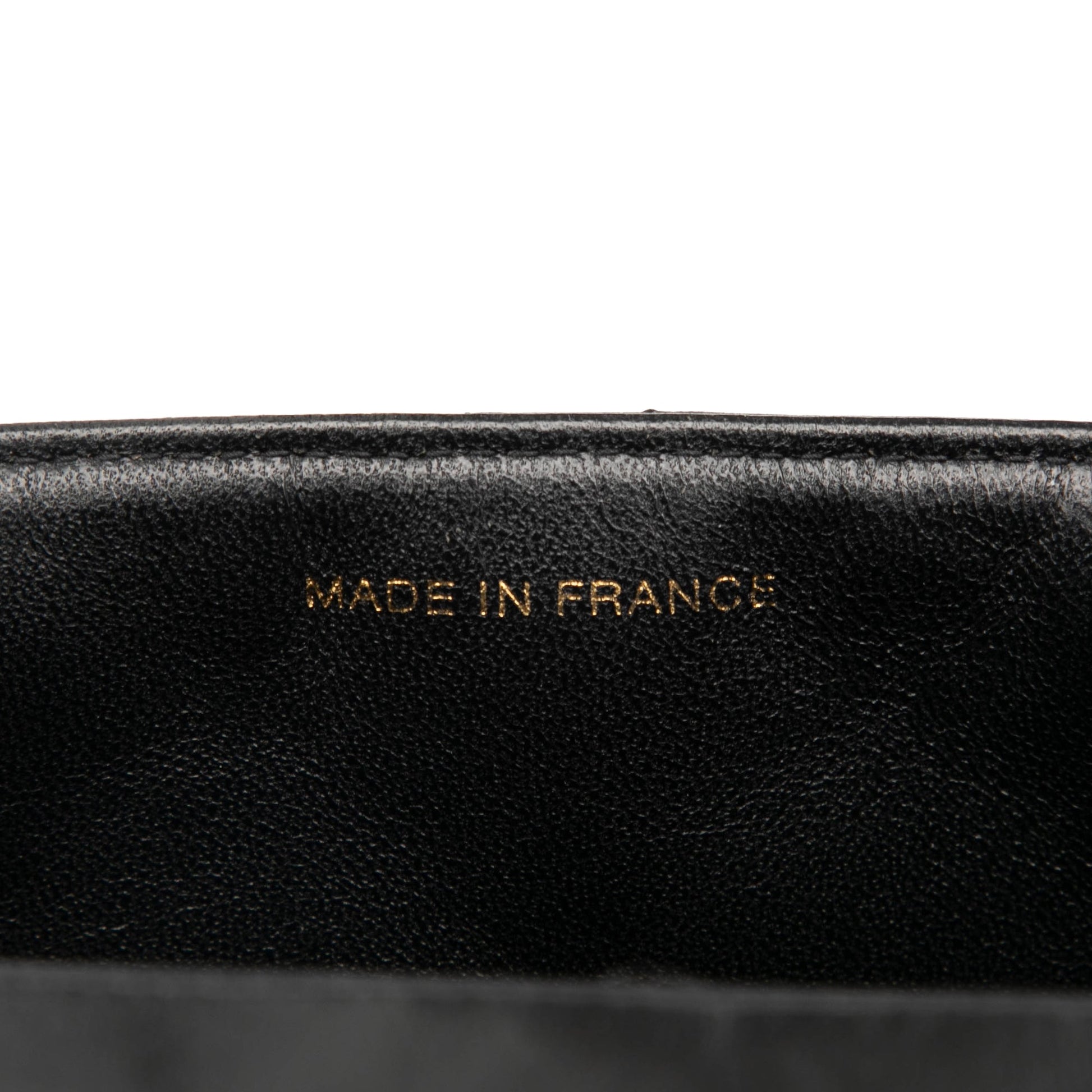 Chanel Small Square Lambskin Straight Single Flap