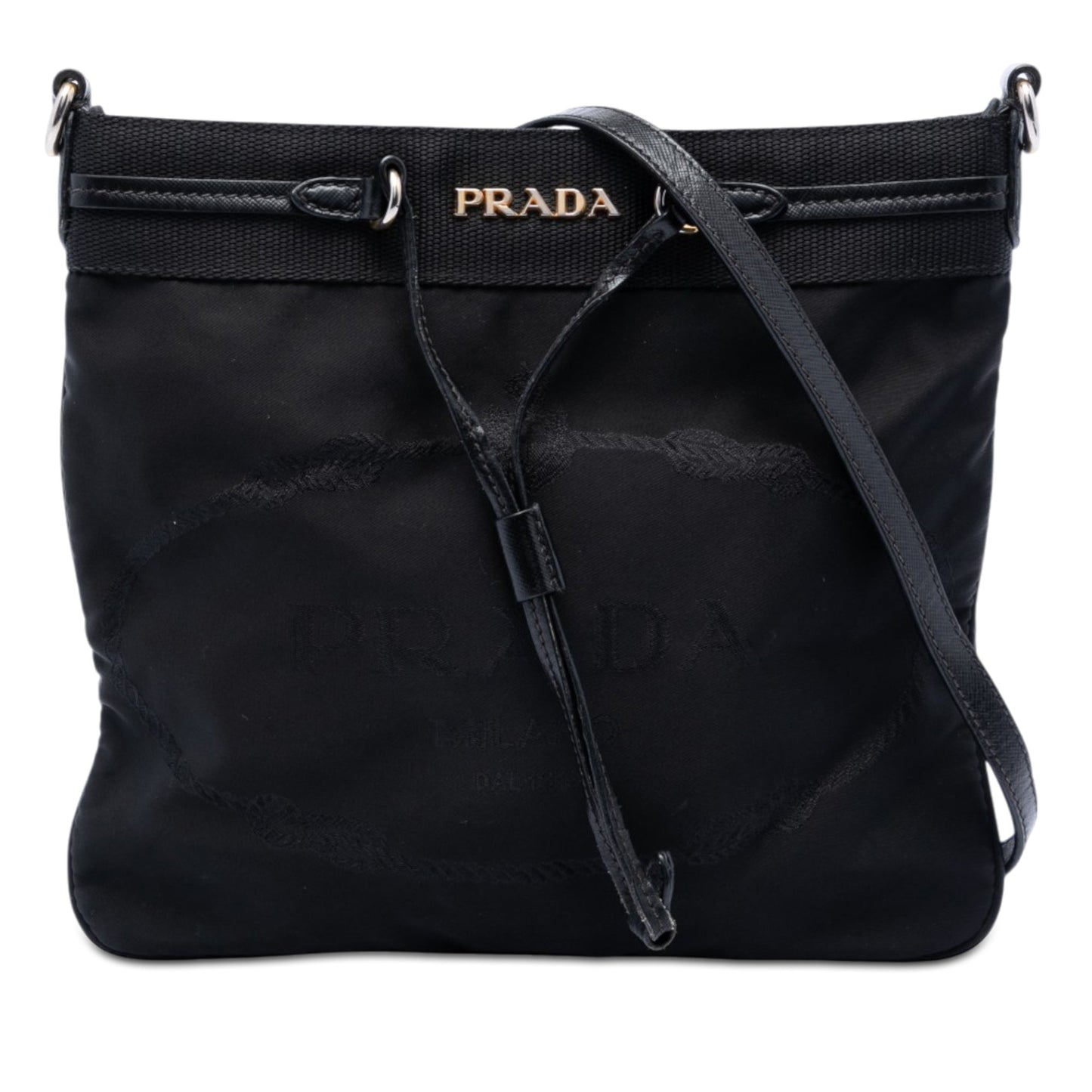 Prada Tessuto Canapa Logo Crossbody