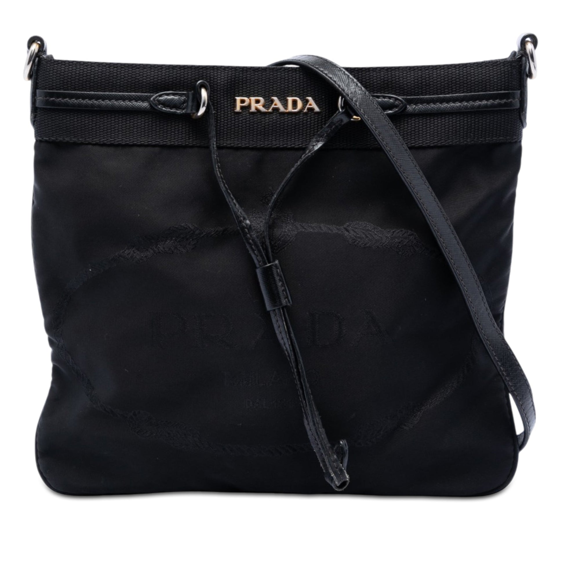 Prada Tessuto Canapa Logo Crossbody