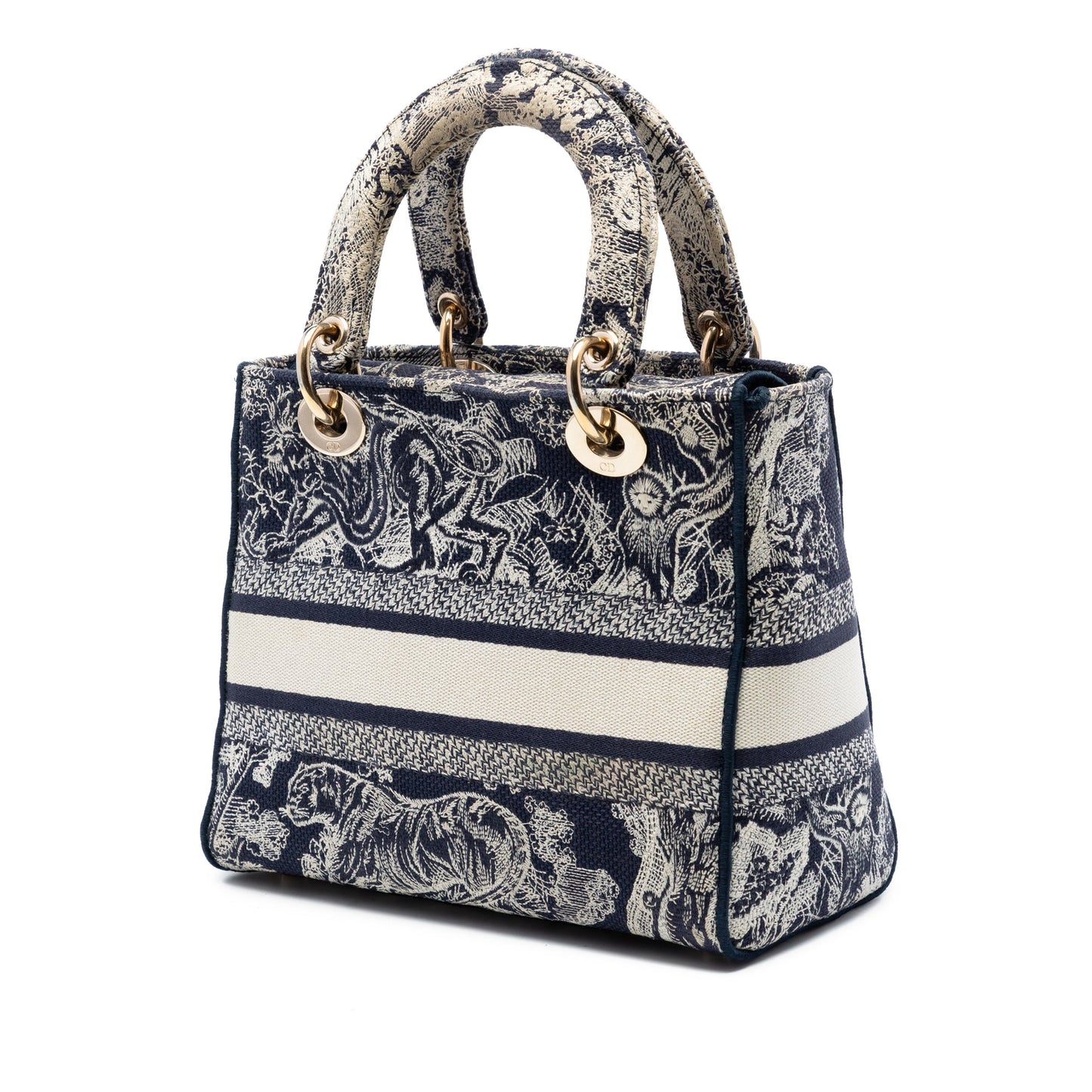 Dior Medium Embroidered Canvas Toile de Jouy Lady D Lite