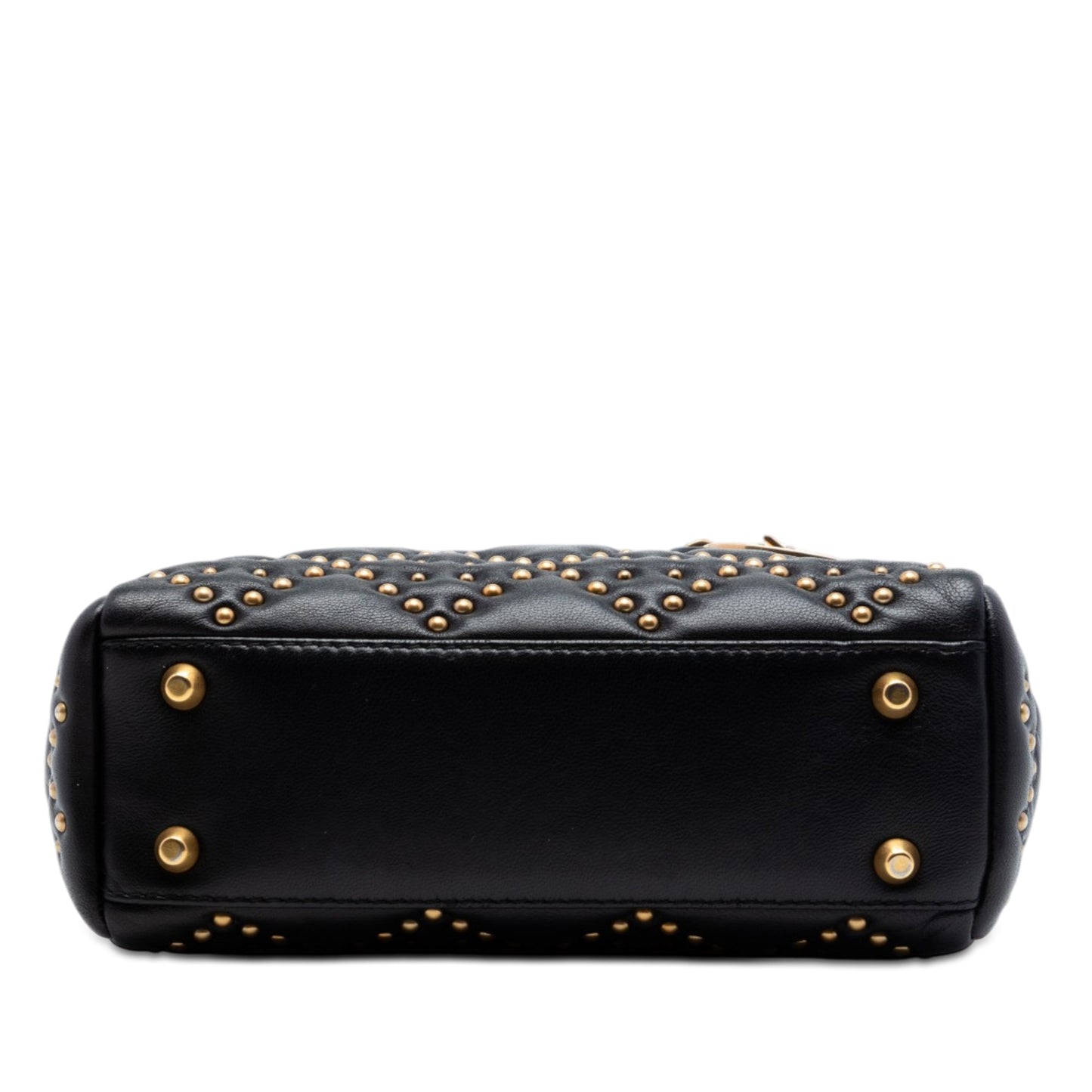 Dior Mini Lambskin Cannage Studded Supple Lady Dior