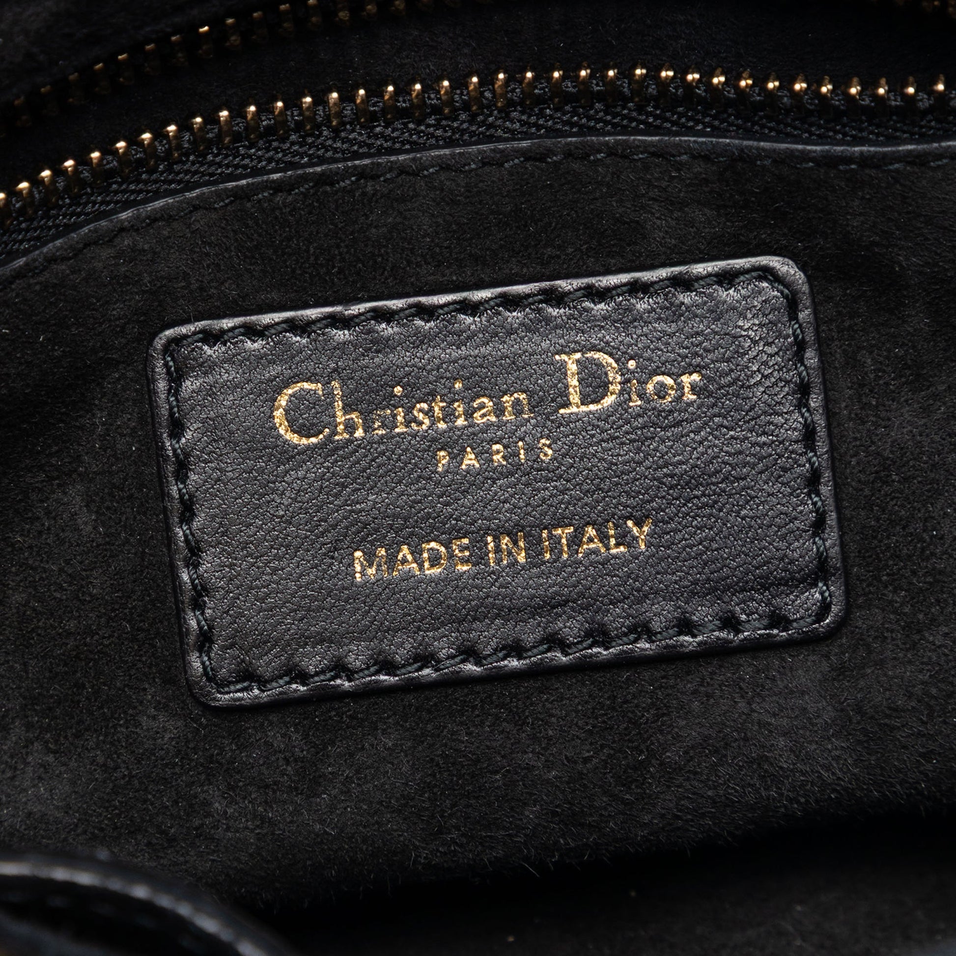 Dior Mini Lambskin Cannage Studded Supple Lady Dior