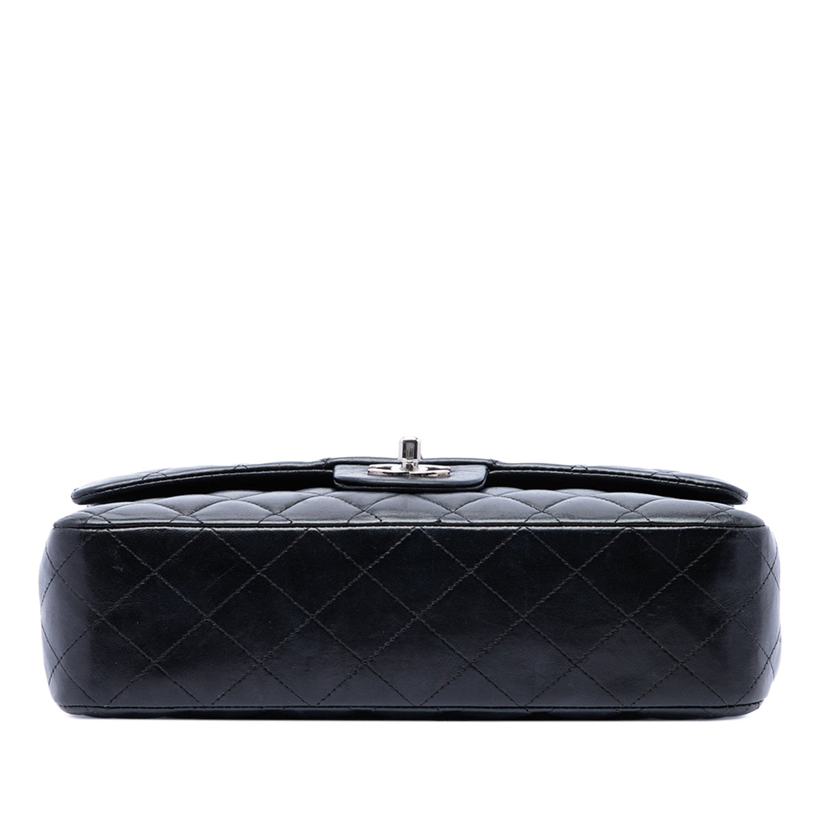 Chanel Medium Classic Lambskin Double Flap — Black