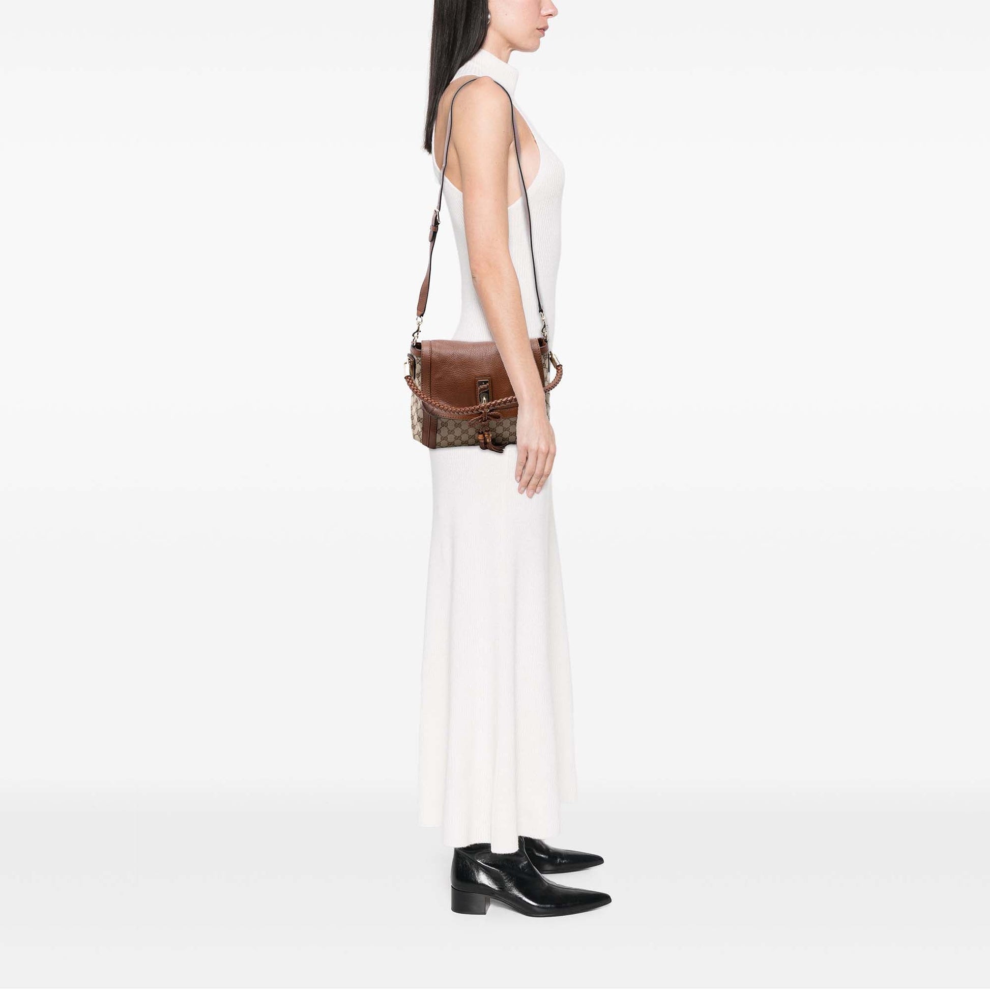 Gucci GG Canvas Bella Flap Satchel