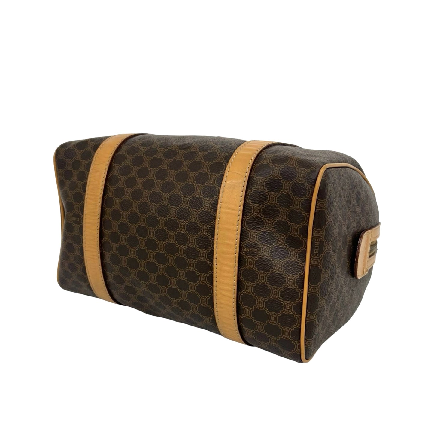 Celine Macadam Coated Canvas Boston Bag