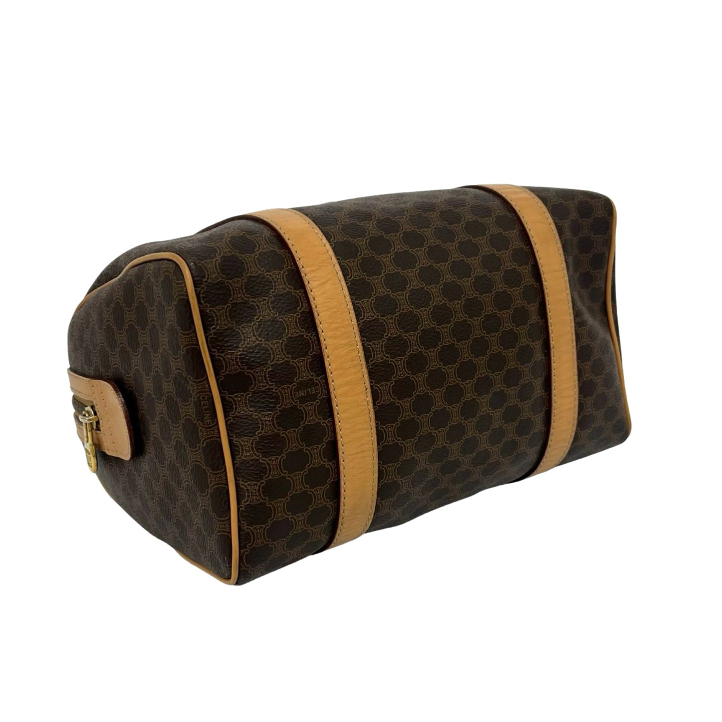 Celine Macadam Coated Canvas Boston Bag