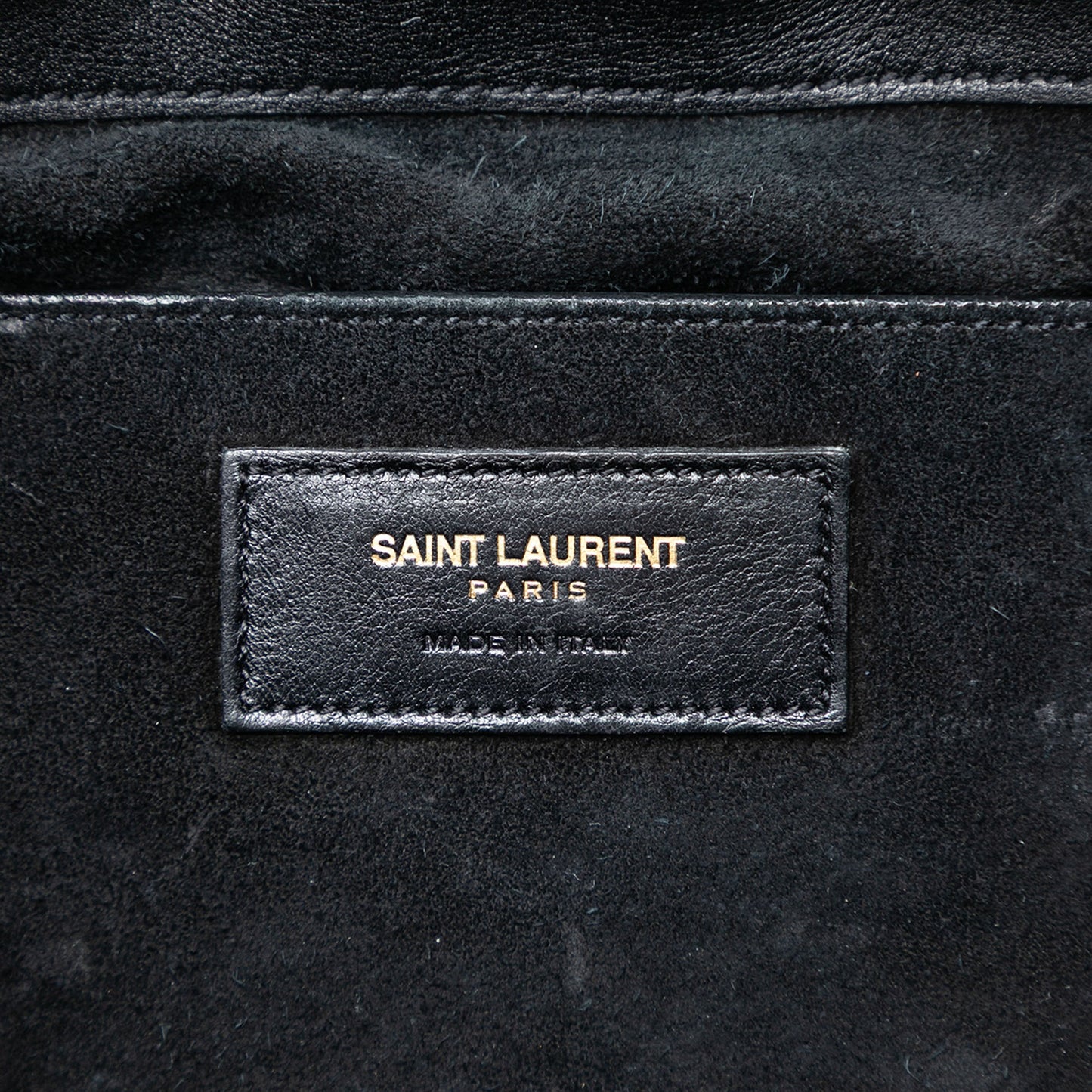 Saint Laurent Small Suede Emmanuelle Fringe Bucket Bag