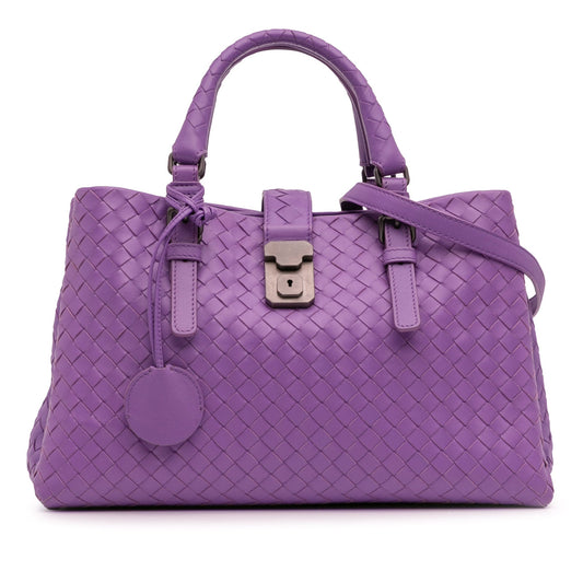 Bottega Veneta Small Nappa Intrecciato Roma Satchel