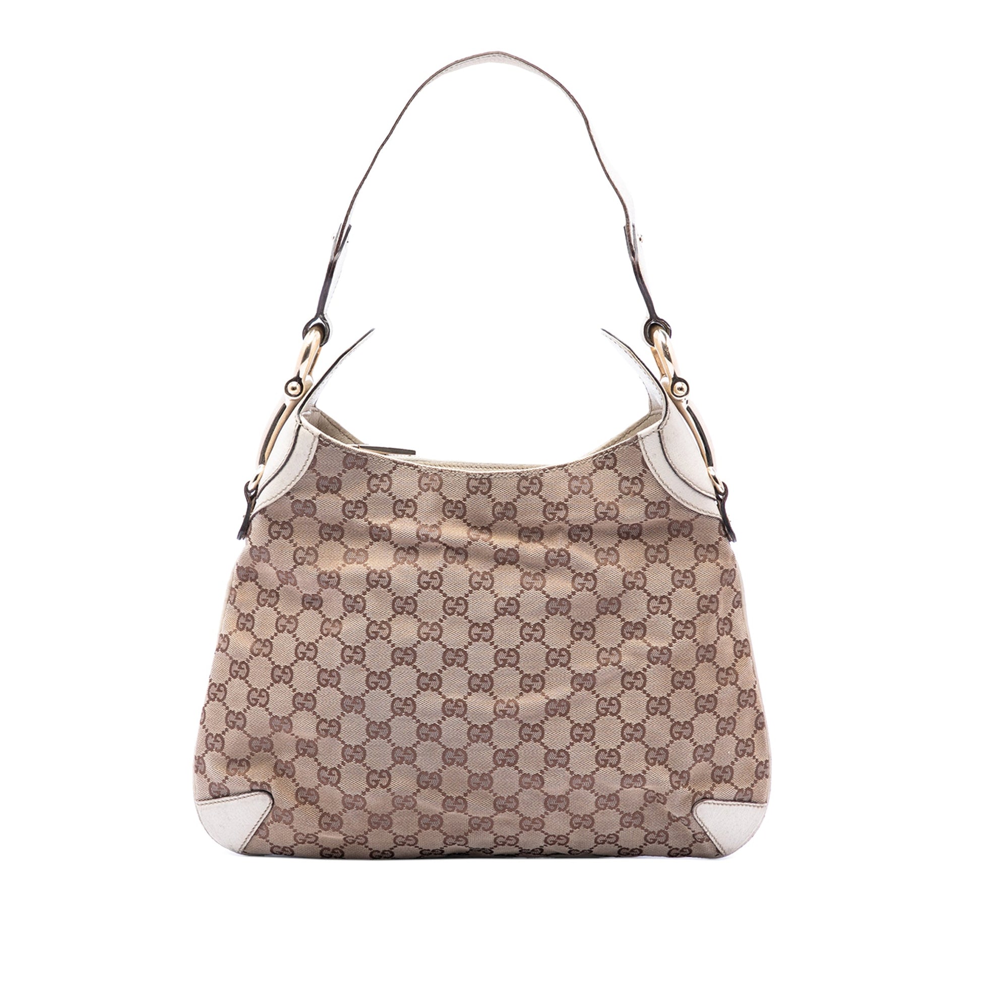Gucci GG Canvas Horsebit Creole Hobo Bag