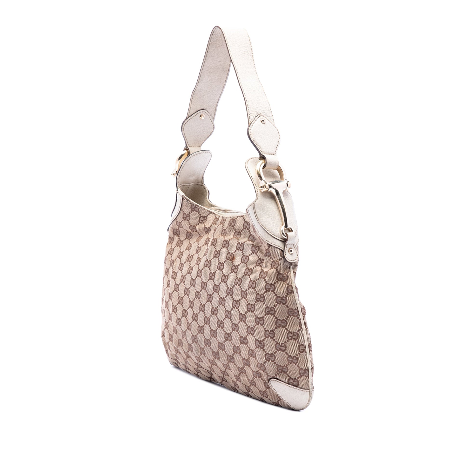Gucci GG Canvas Horsebit Creole Hobo Bag