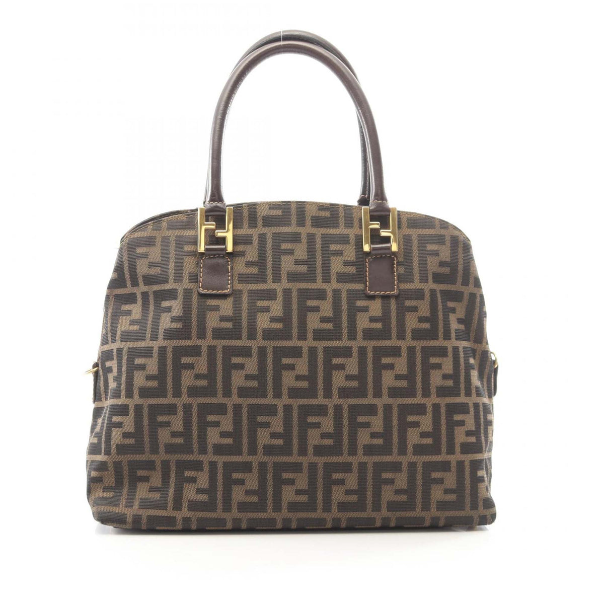 Fendi Zucca Canvas Dome Satchel