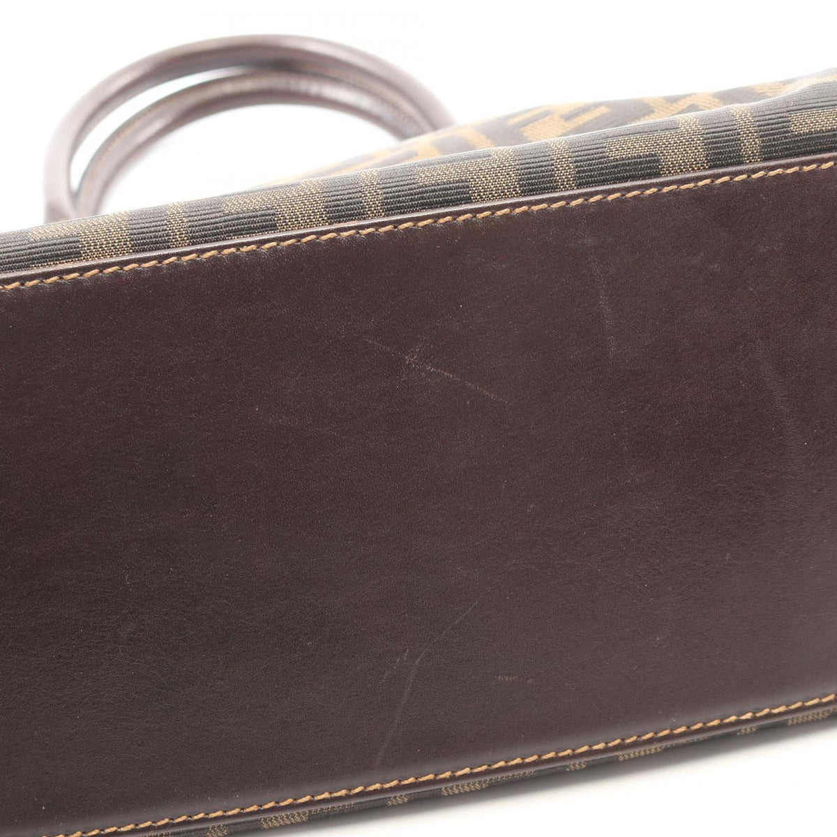 Fendi Zucca Canvas Dome Satchel