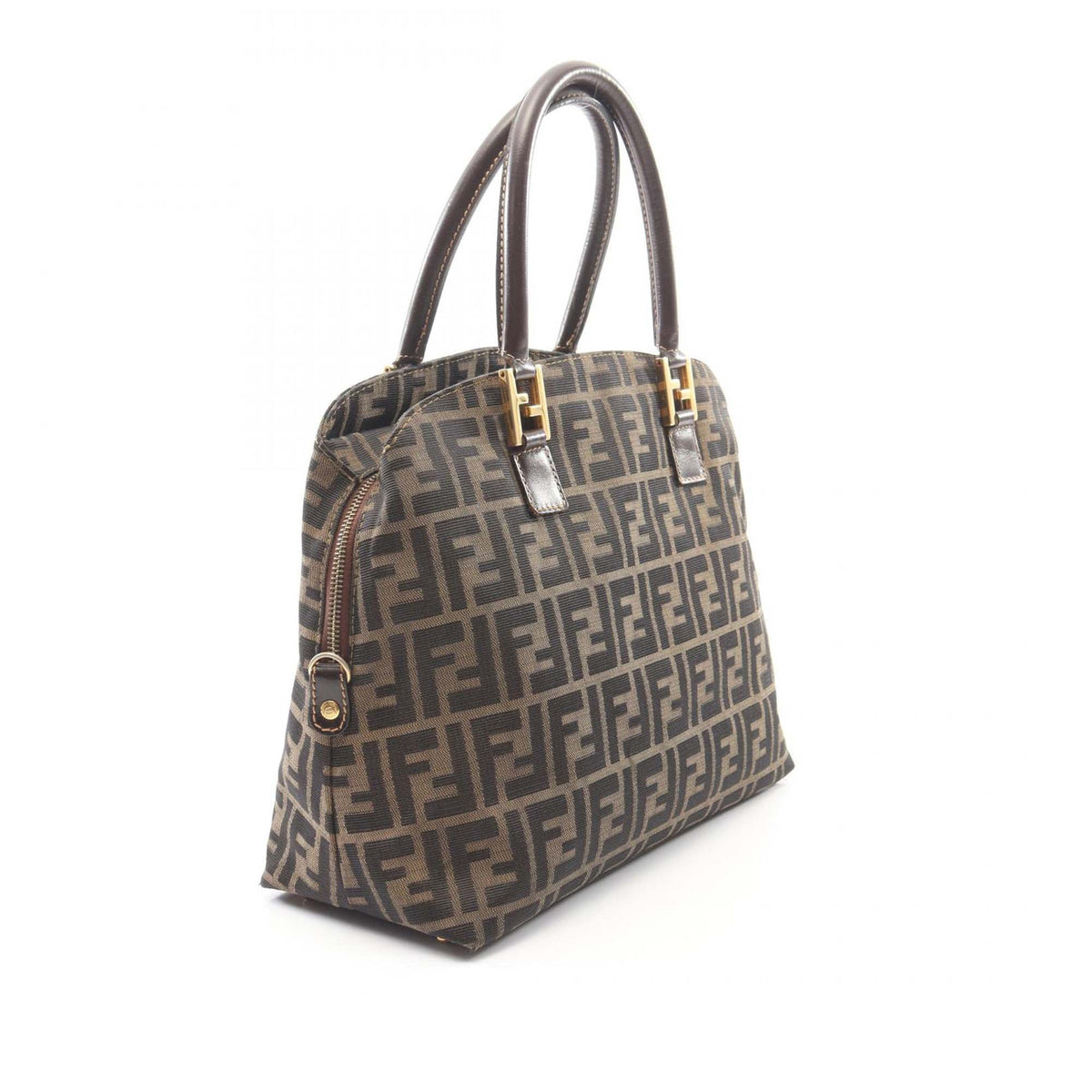 Fendi Zucca Canvas Dome Satchel