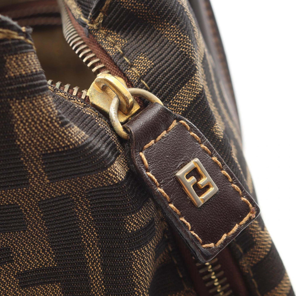 Fendi Zucca Canvas Dome Satchel