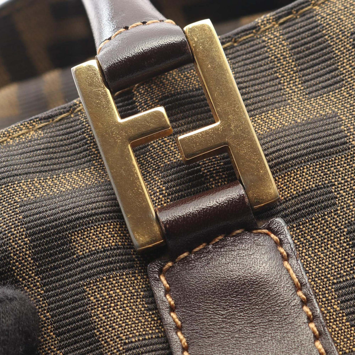 Fendi Zucca Canvas Dome Satchel