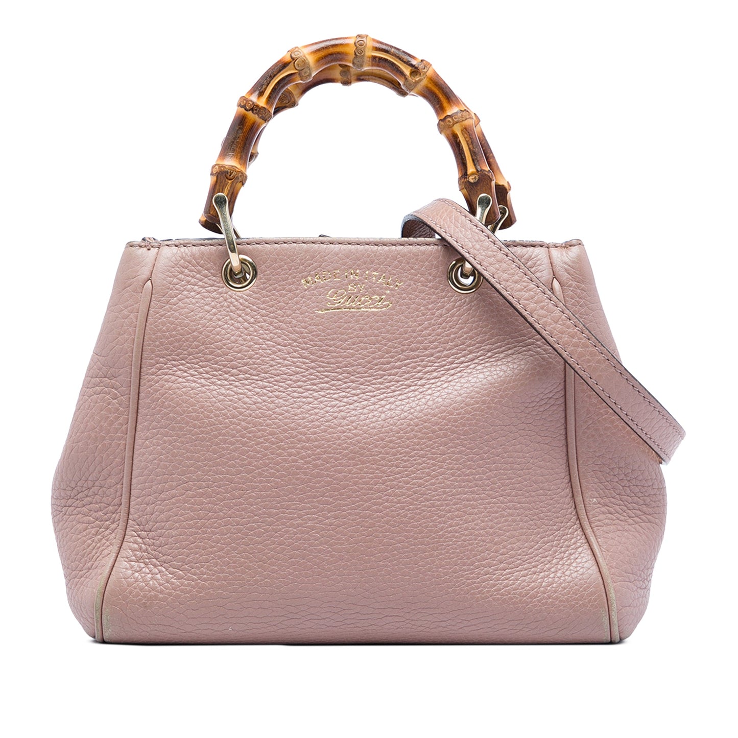 Gucci Mini Calfskin Bamboo Shopper Satchel