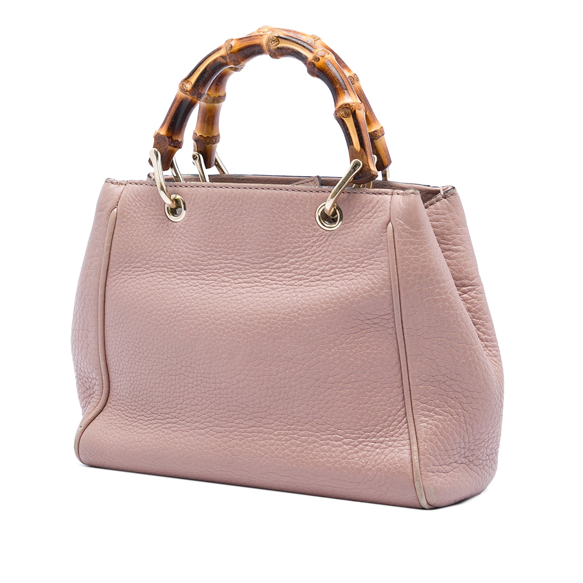 Gucci Mini Calfskin Bamboo Shopper Satchel