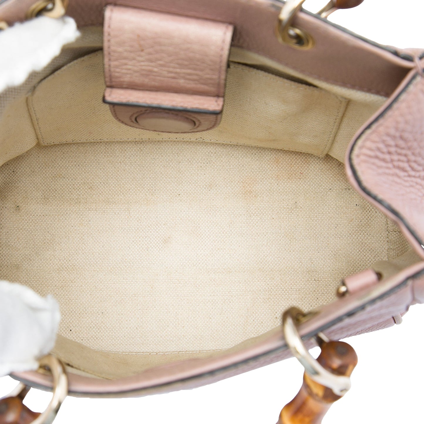 Gucci Mini Calfskin Bamboo Shopper Satchel