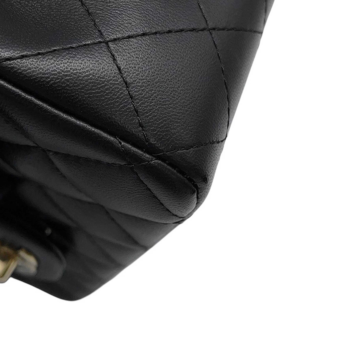 Chanel Mini Rectangular Classic Lambskin Top Handle Flap