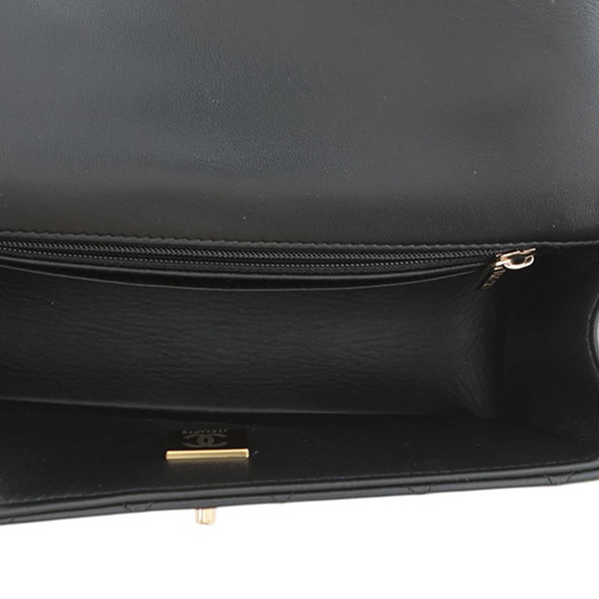Chanel Mini Rectangular Classic Lambskin Top Handle Flap