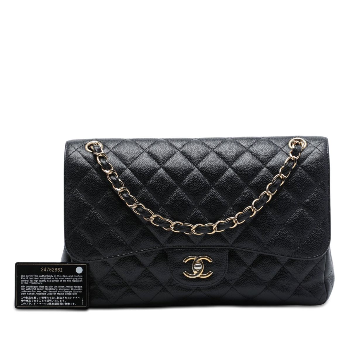 Chanel Jumbo Classic Caviar Double Flap