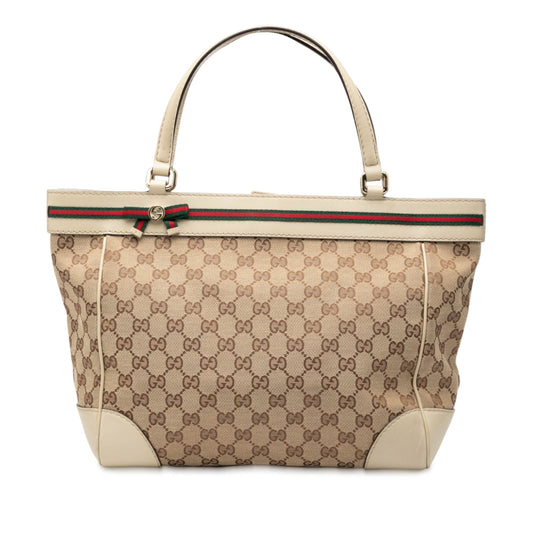 Gucci GG Canvas Web Mayfair Tote