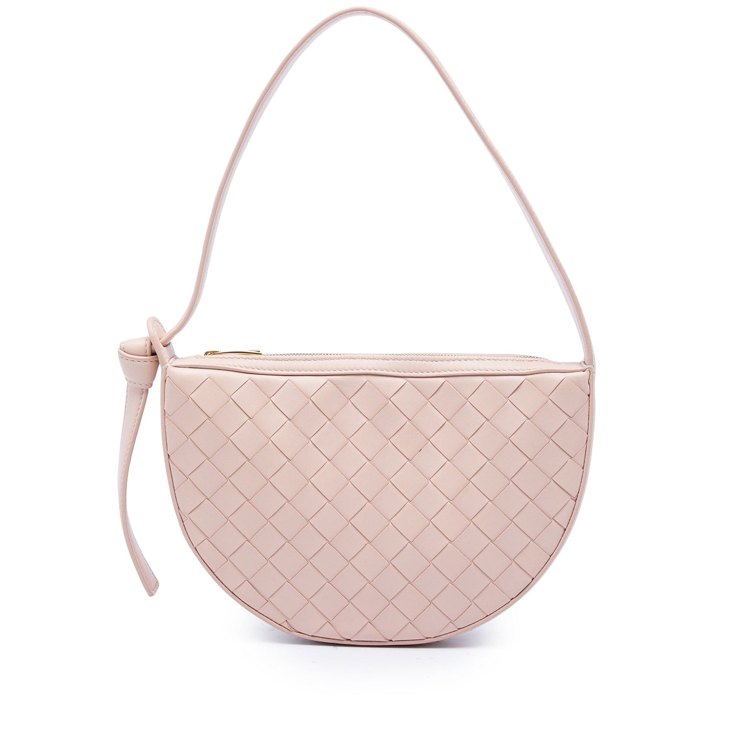 Bottega Veneta Mini Leather Intrecciato Sunrise Hobo
