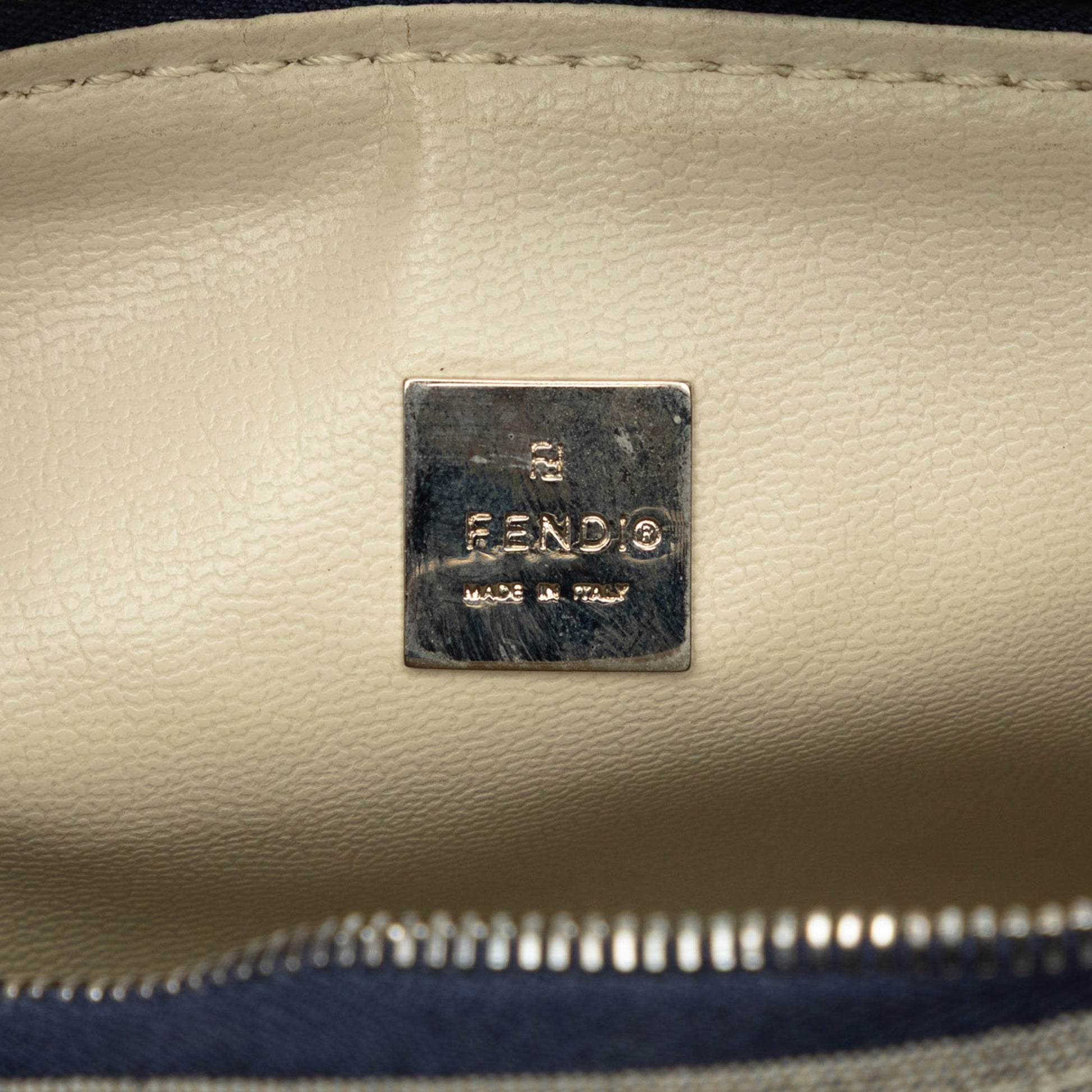 Fendi Zucchino Canvas Handbag
