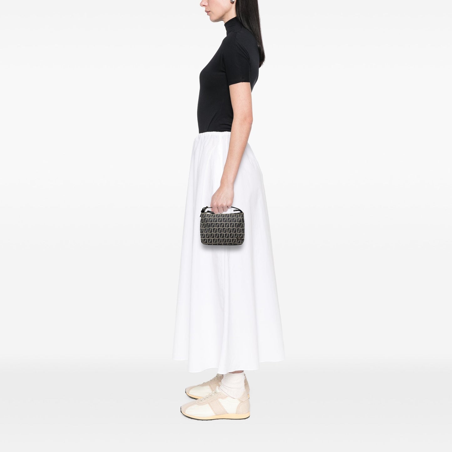 Fendi Zucchino Canvas Handbag
