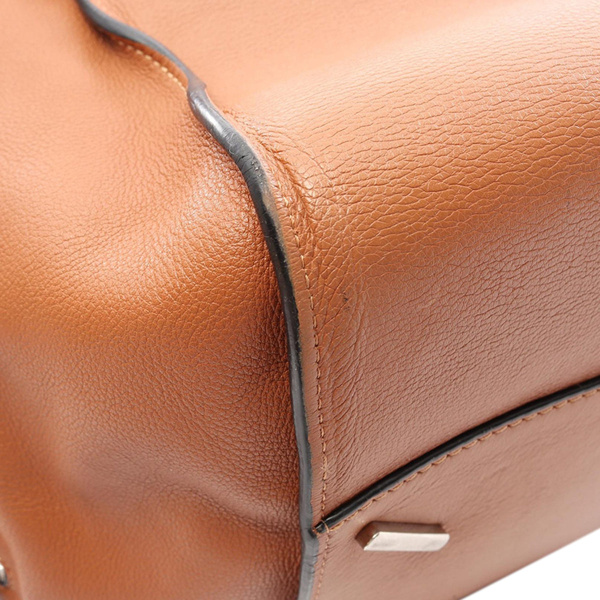 LOEWE Small Leather Hammock Satchel — Brown