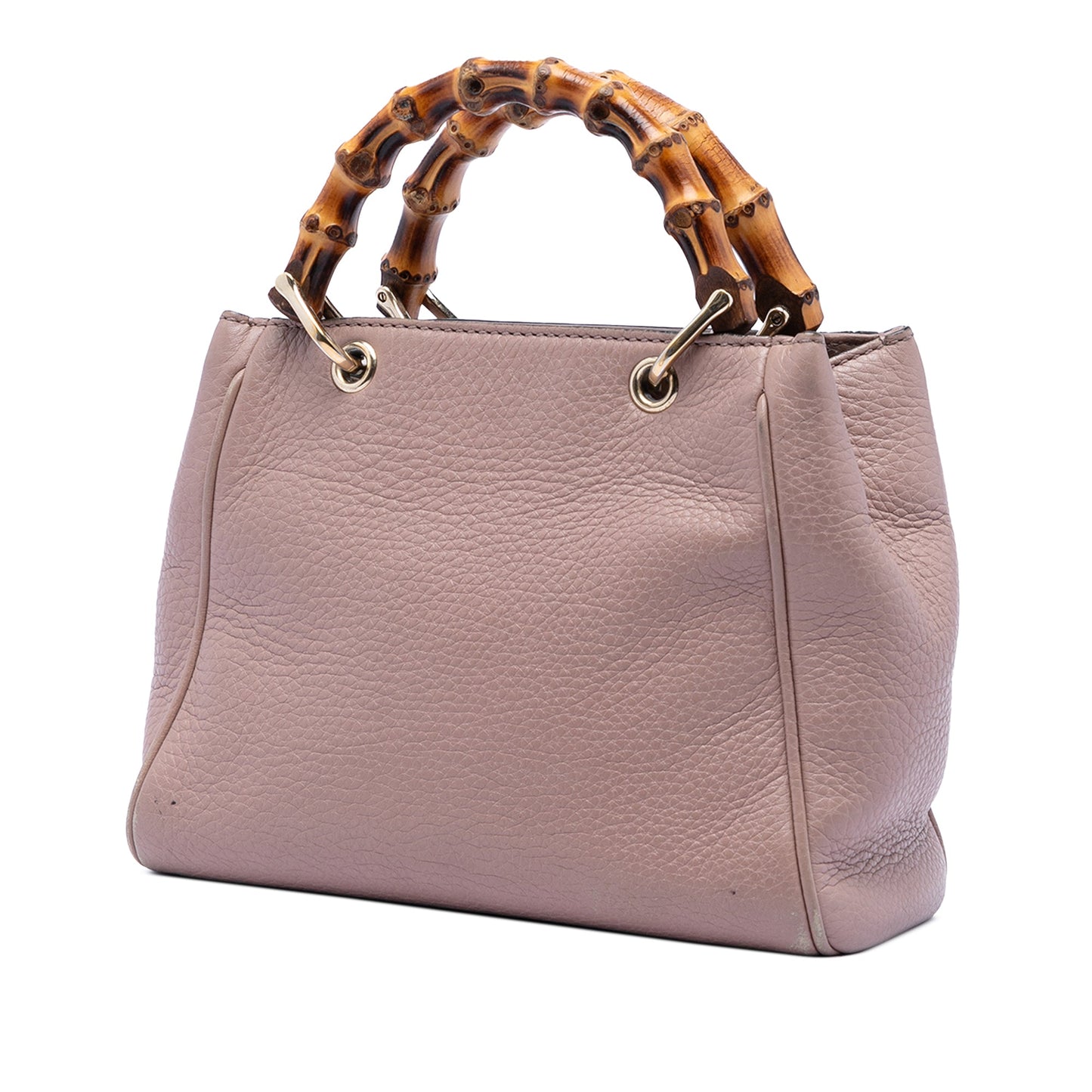 Gucci Mini Calfskin Bamboo Shopper Satchel