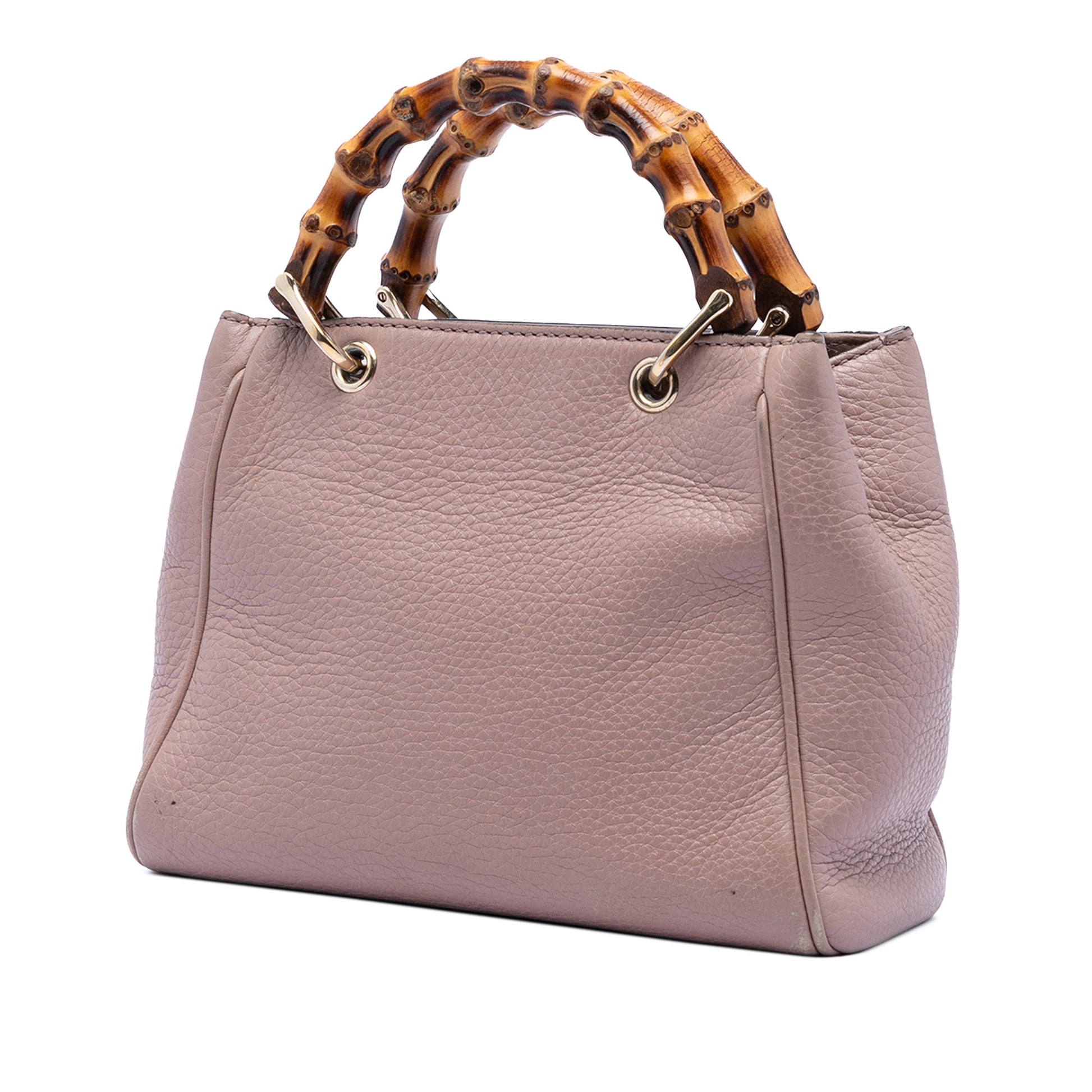 Gucci Mini Calfskin Bamboo Shopper Satchel