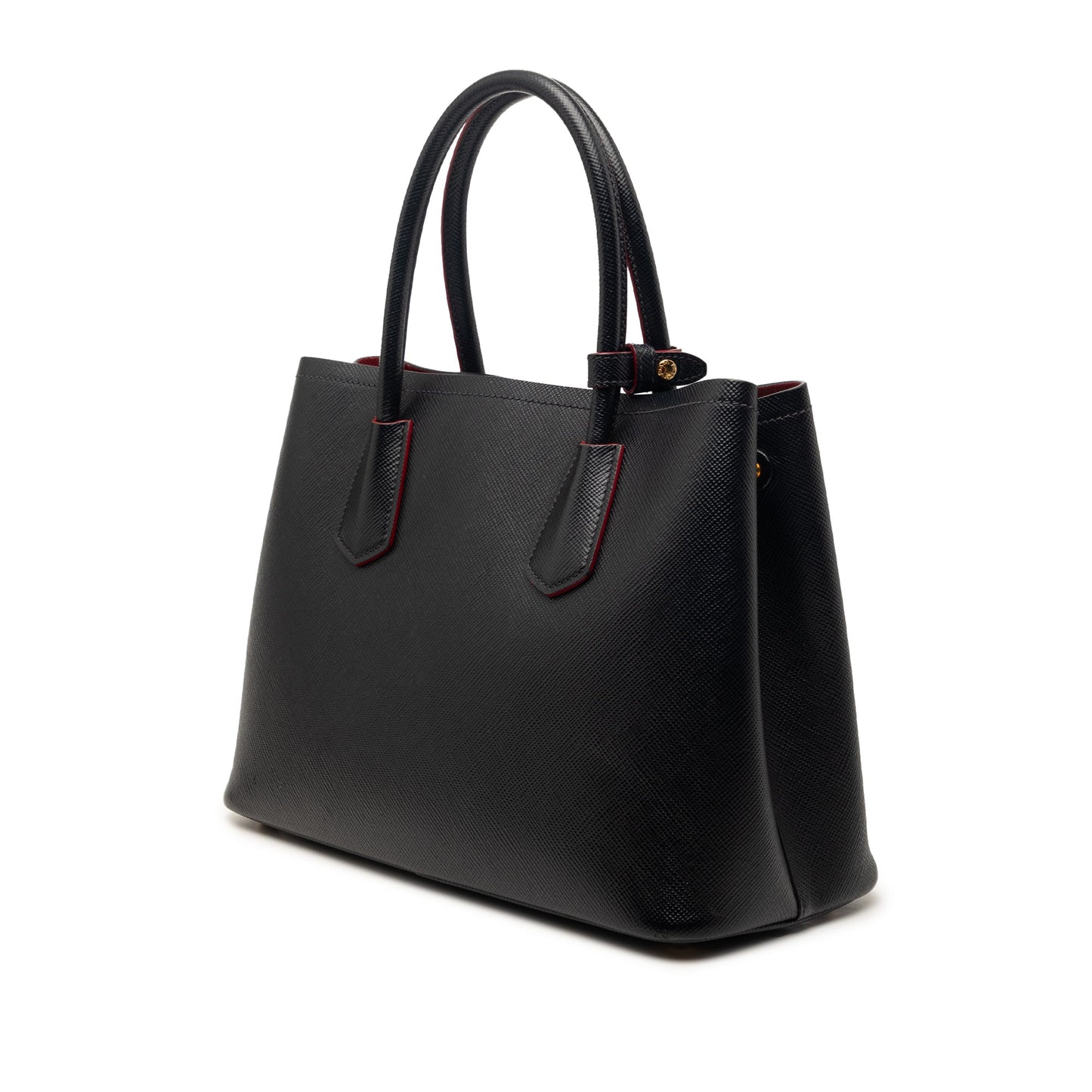 Small Saffiano Cuir Double Satchel