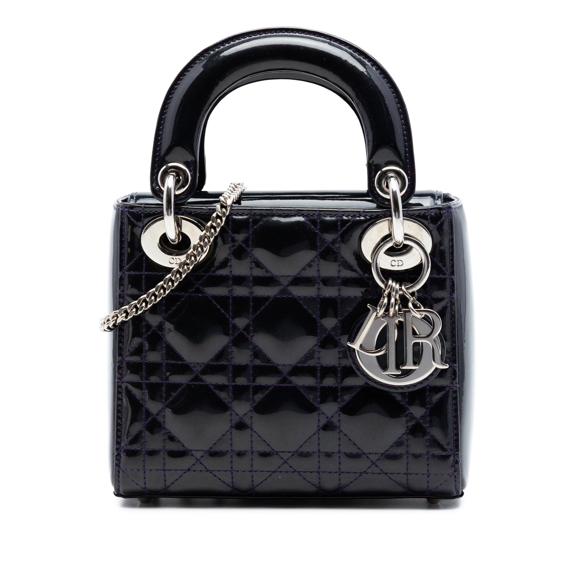 Dior Mini Patent Cannage Lady Dior