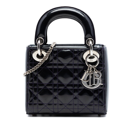 Dior Mini Patent Cannage Lady Dior