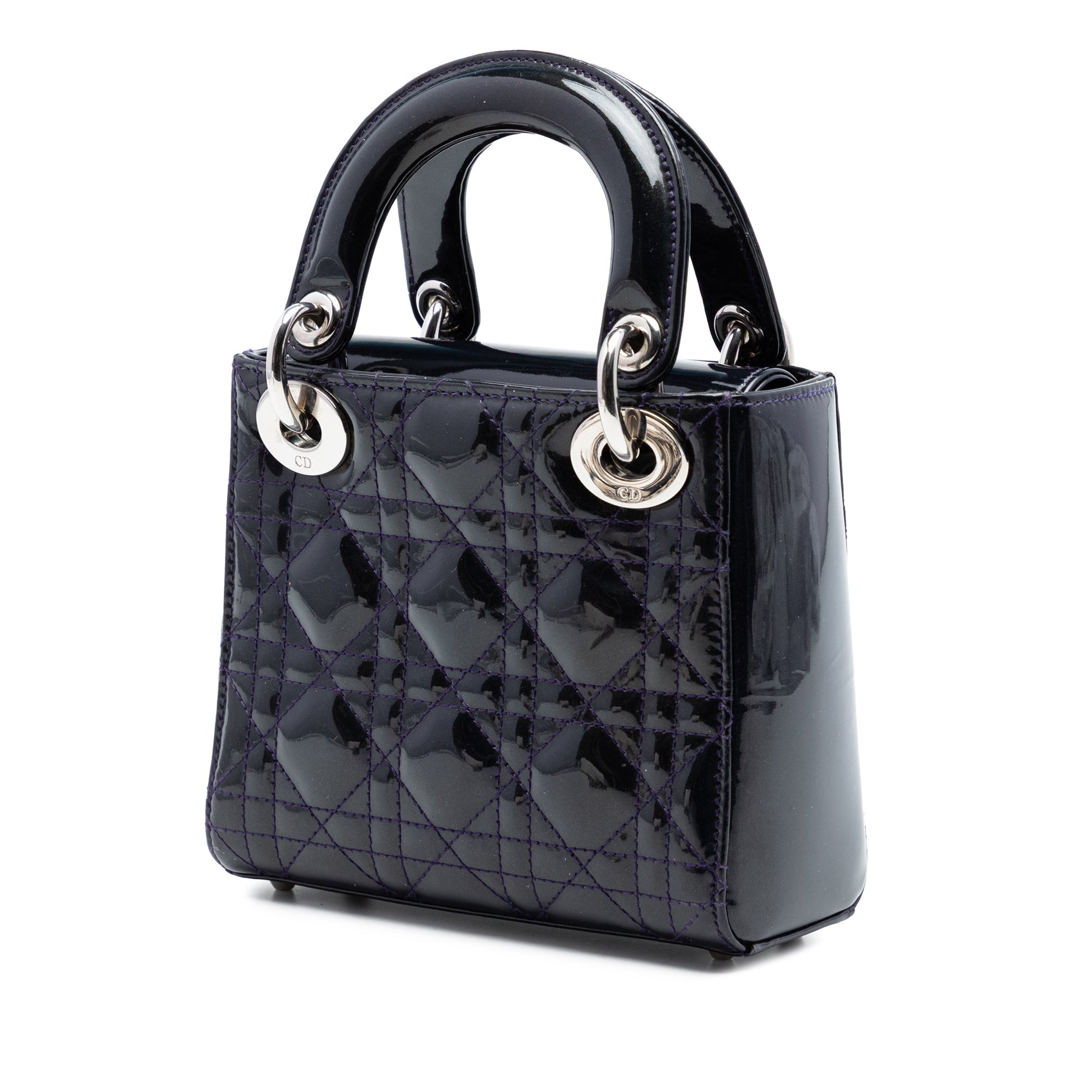 Dior Mini Patent Cannage Lady Dior