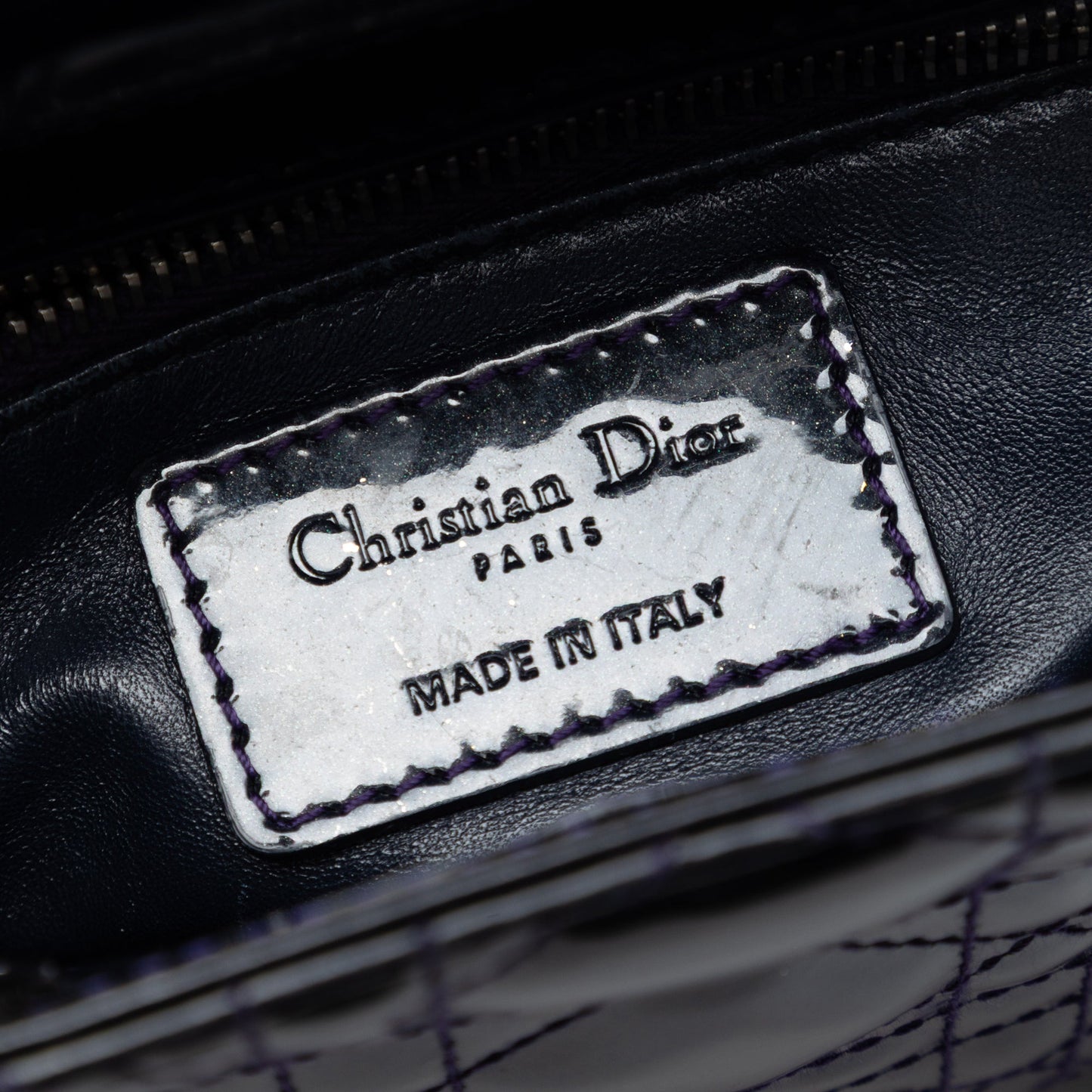 Dior Mini Patent Cannage Lady Dior
