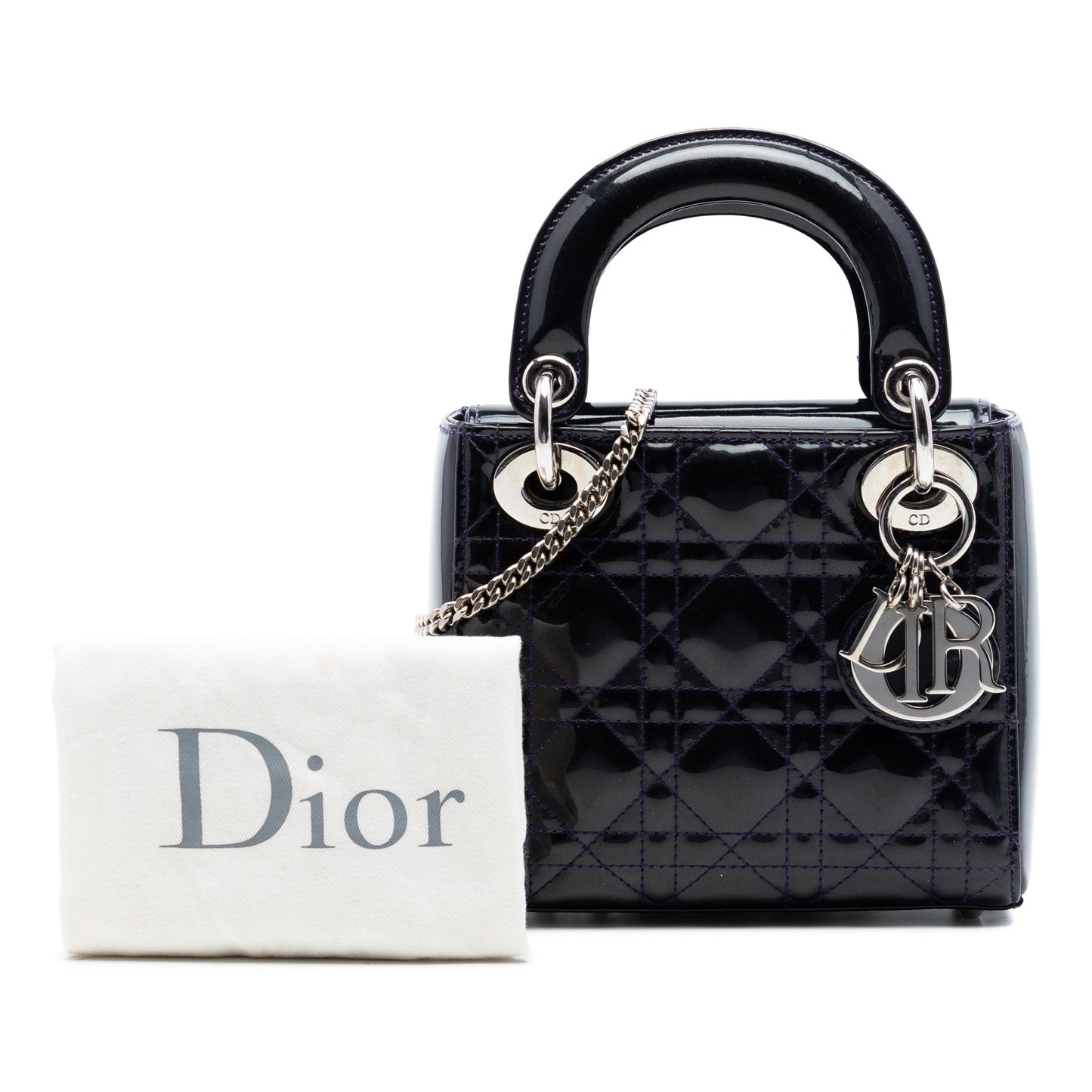 Dior Mini Patent Cannage Lady Dior