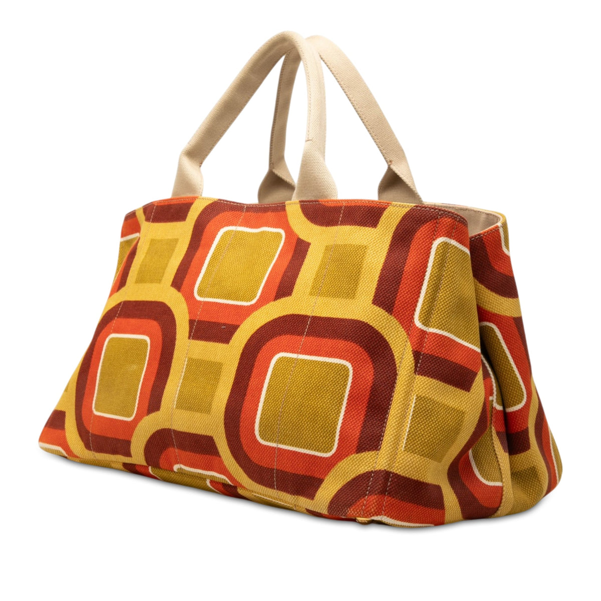 Prada Large Printed Canvas Canapa Soho Tote