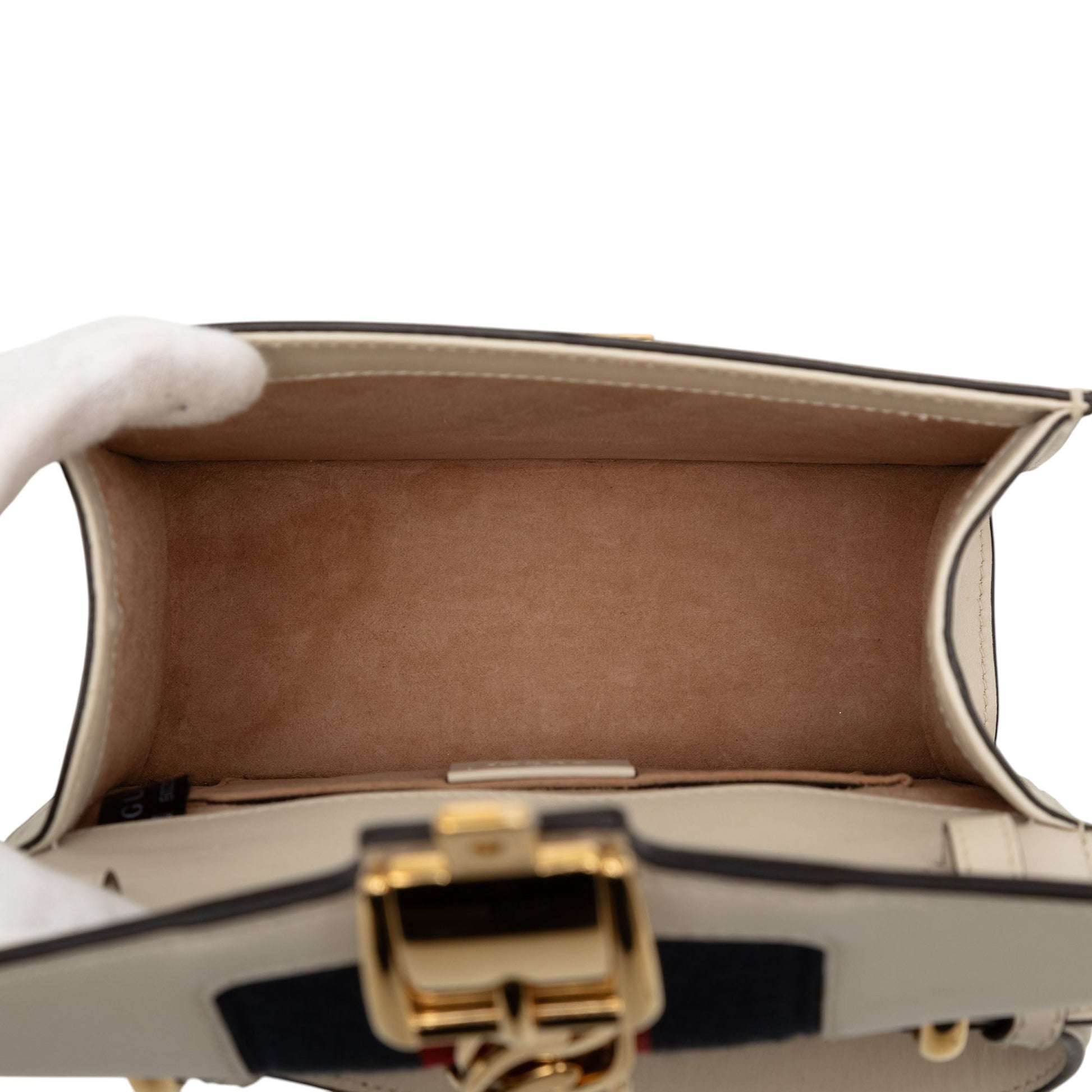 Gucci Mini Embroidered Leather Sylvie Satchel