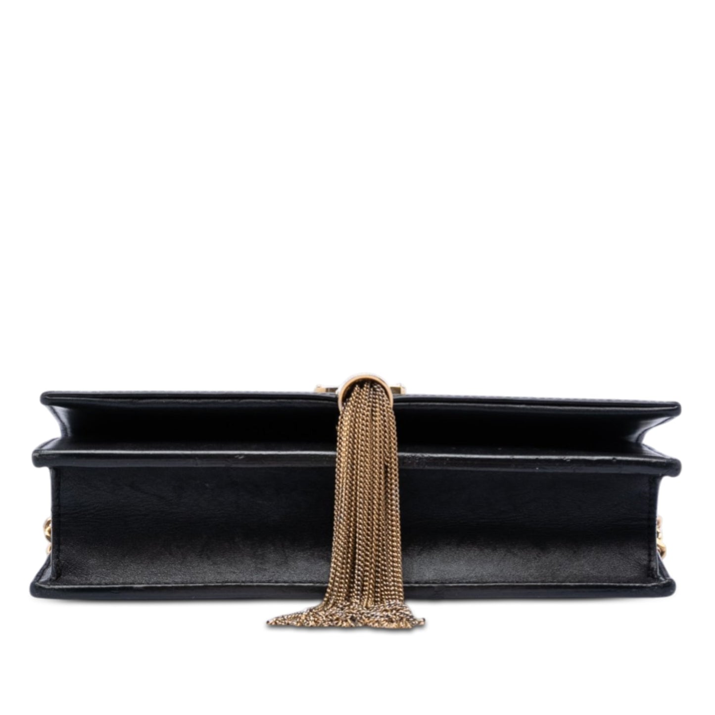 Saint Laurent Smooth Calfskin Monogram Kate Tassel Chain Wallet
