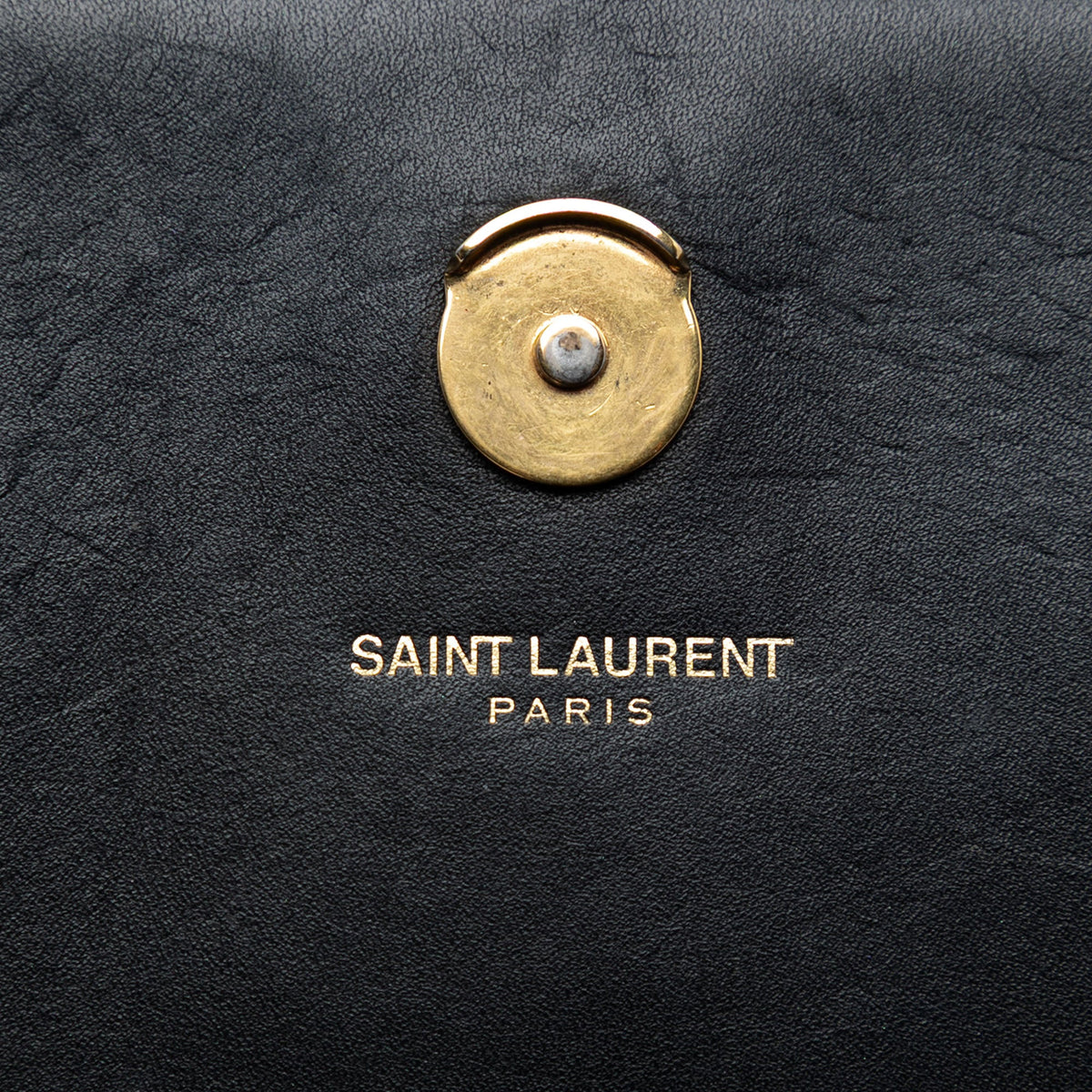 Saint Laurent Smooth Calfskin Monogram Kate Tassel Chain Wallet