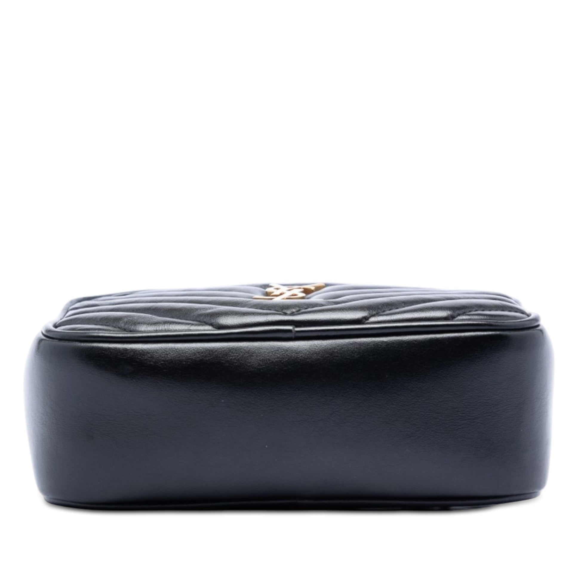 Saint Laurent Mini Matelasse Calfskin Monogram Lou Tassel Camera Bag