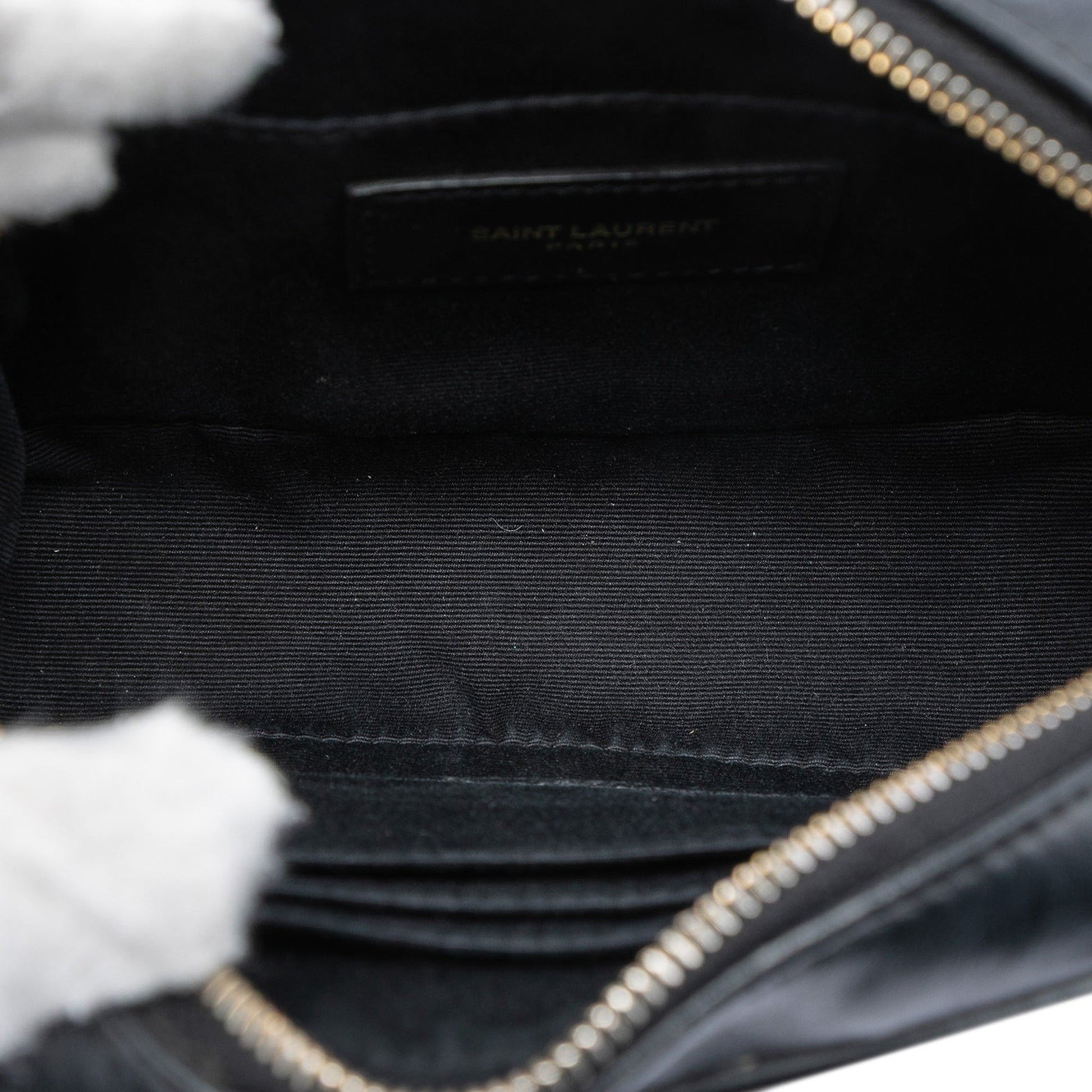 Saint Laurent Mini Matelasse Calfskin Monogram Lou Tassel Camera Bag
