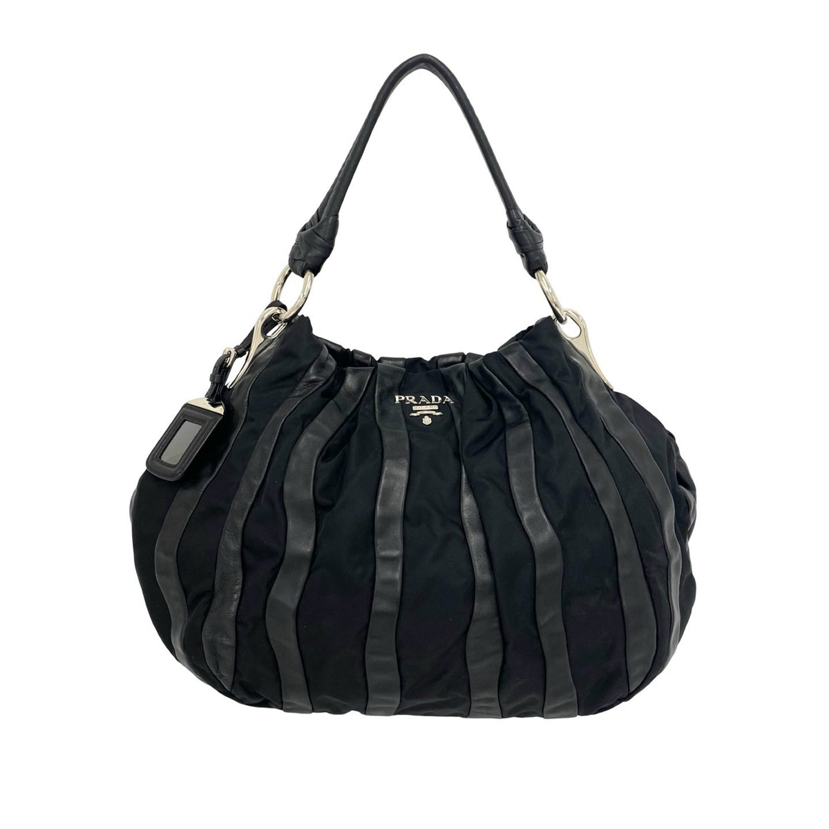 Prada Tessuto Nappa Waves Tote