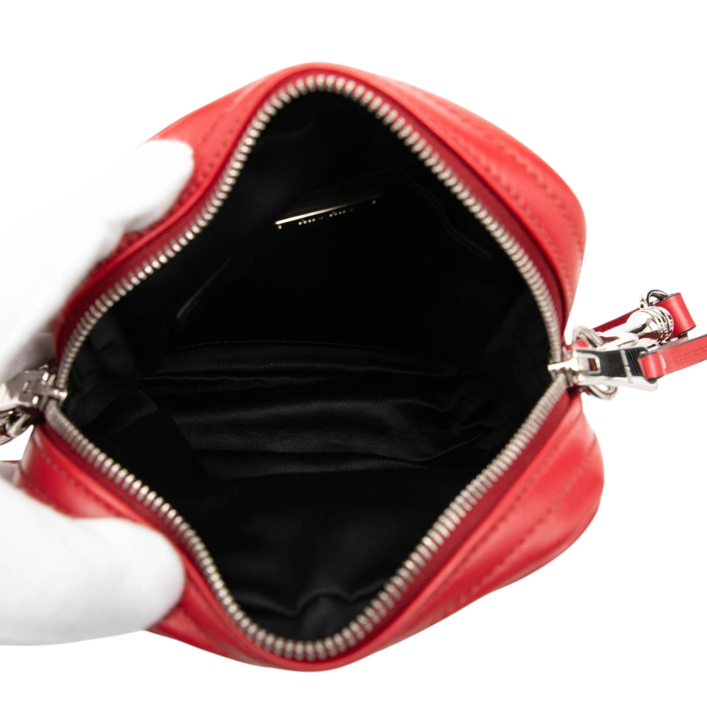 Miu Miu Vitello Soft Crystal Embellished Solitaire Camera Bag